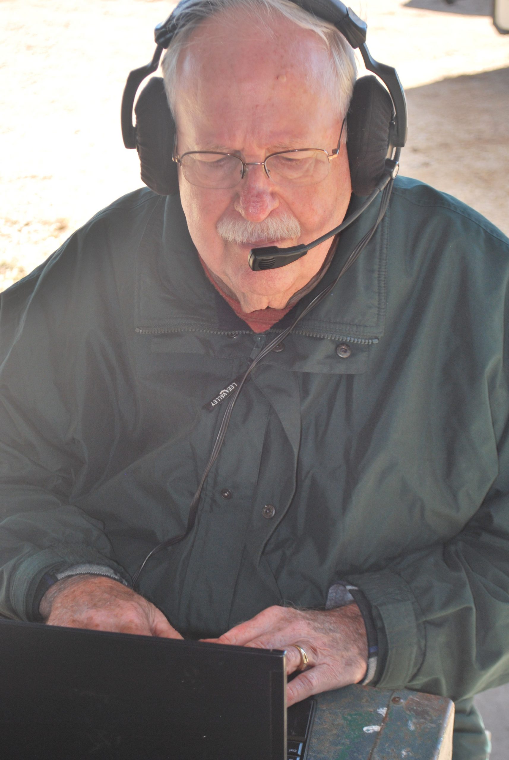 Operator running digital modes